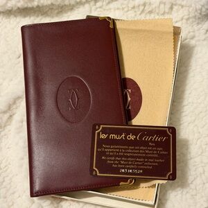 CARTIER Bordeaux Bi-Fold Long Wallet (Full Inclusion) - PRISTINE